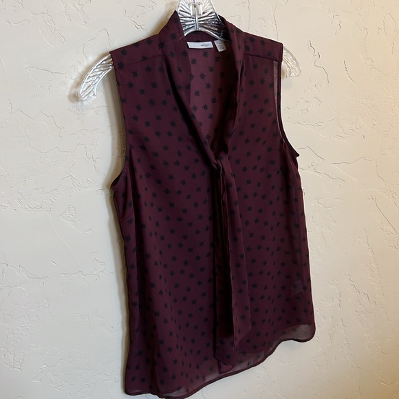 Halogen Sleeveless Tie Blouse - Size XS - Picture 2 of 5
